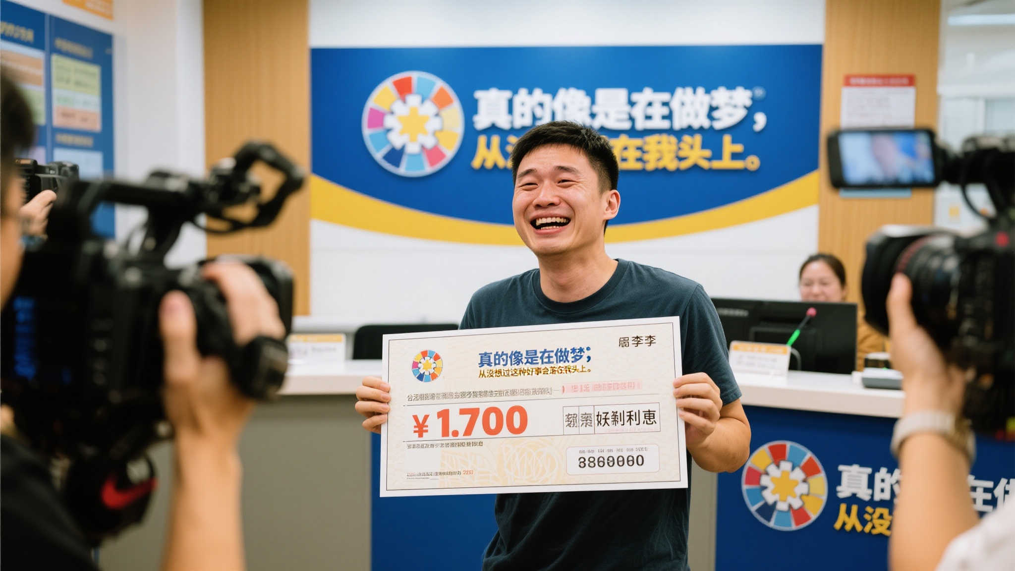 在中奖后的兑奖过程中，小李的心情依然难以