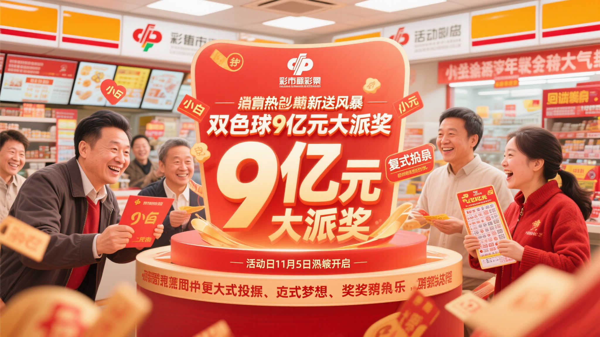 双重惊喜!双色球9亿元派奖11月5日震撼开启 彩市新风暴,大奖触手可及!无论你是资深购