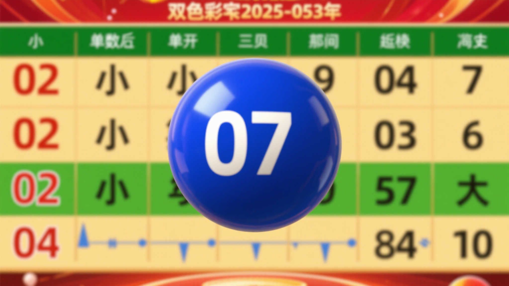 双色球2025-054期预测：蓝球继07后，本期聚焦02和04