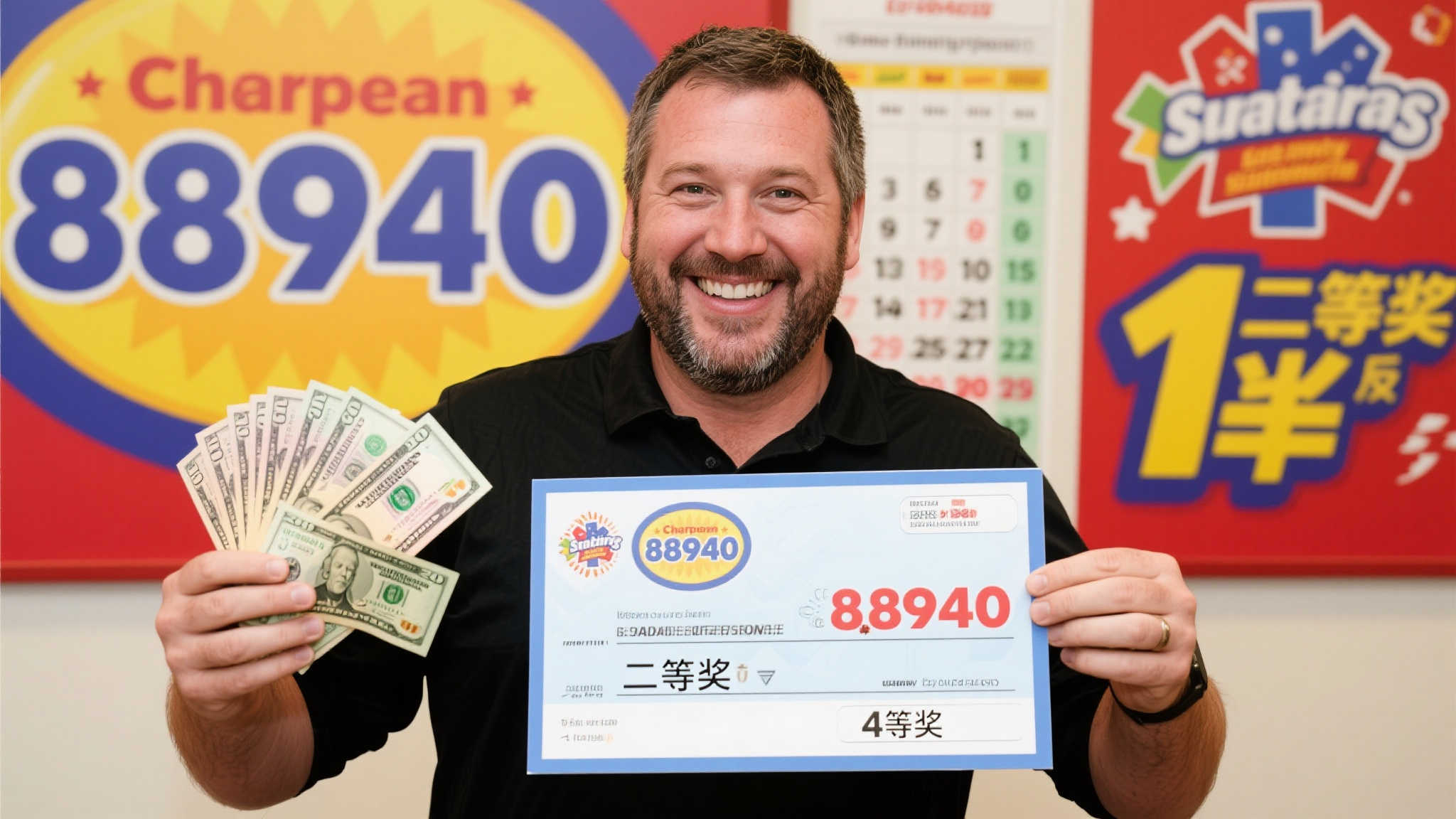 更令人惊讶的是，这位男子并非首次体验中奖