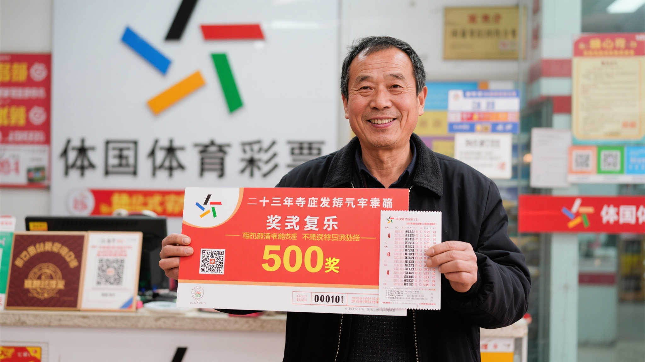 这位中奖者是一位有着十多年购彩经验的老彩