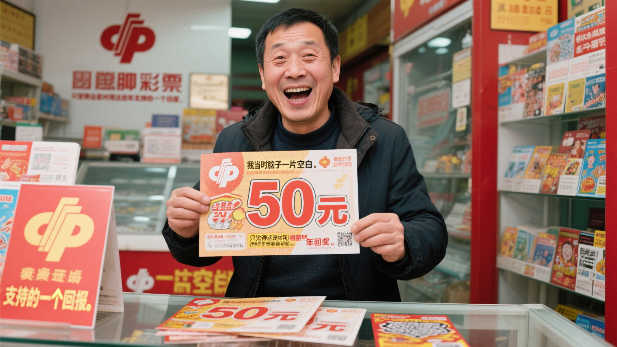 忠实粉丝喜中福彩刮刮乐50万 热心公益再出发-图