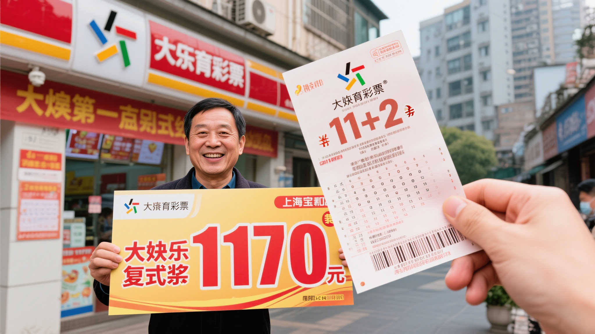 宝山彩民喜中大乐透1170万头奖，‘11+2’复式票成致胜关键