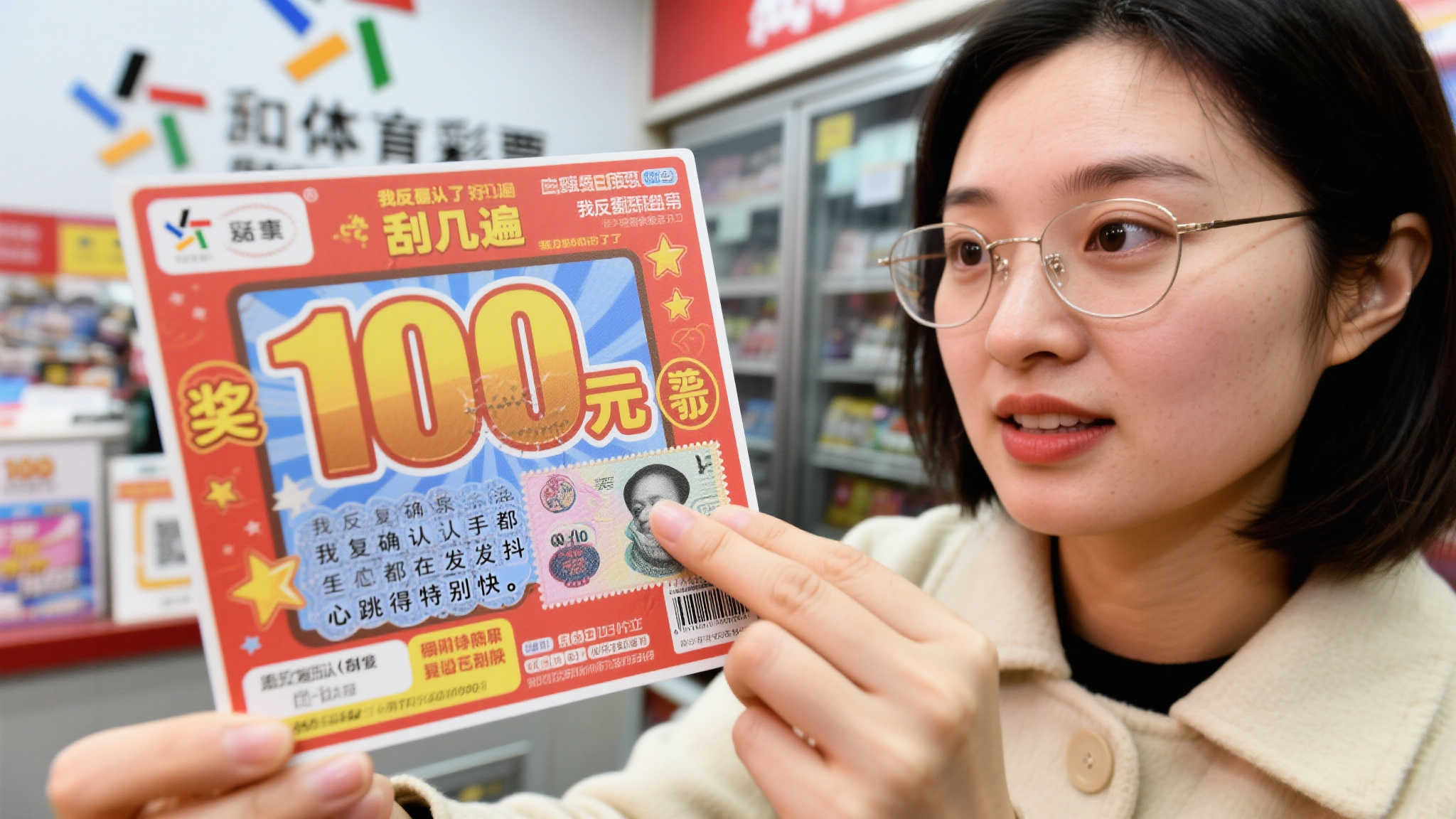 女彩民喜中福彩百万大奖 惊喜来得太快如梦似幻 女彩民喜中福彩百万大奖 惊喜来得太快如梦似幻