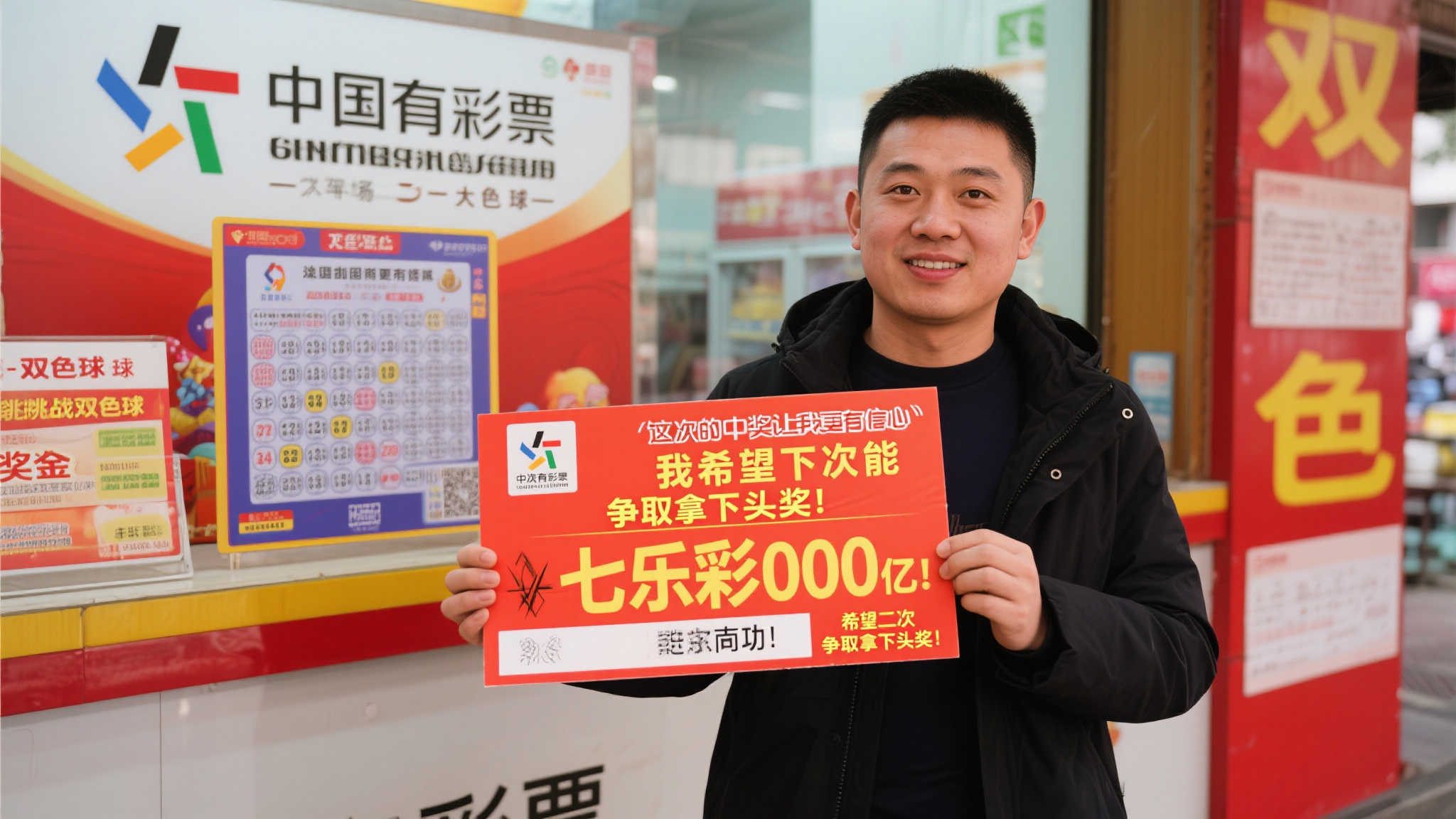 在中得七乐彩大奖后，这位男子并未满足于现