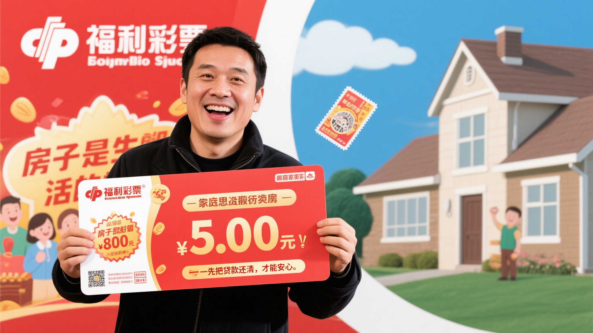 男子喜中福彩80万 优先清偿房贷保持生活平稳