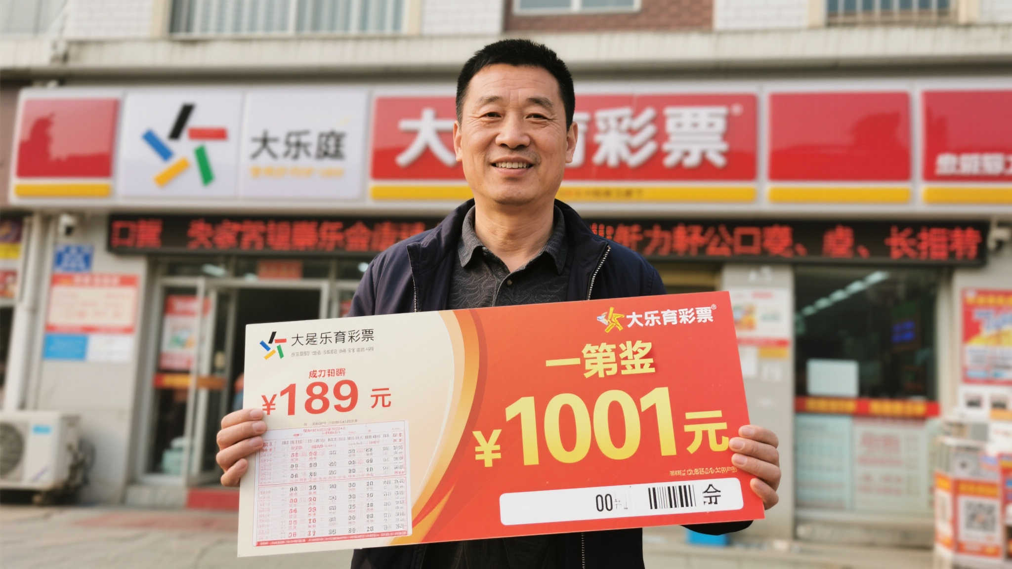 男子189元击中大乐透千万大奖 去年曾遗憾错失头奖 这位男子来自一个普通家庭,平时喜欢购买彩