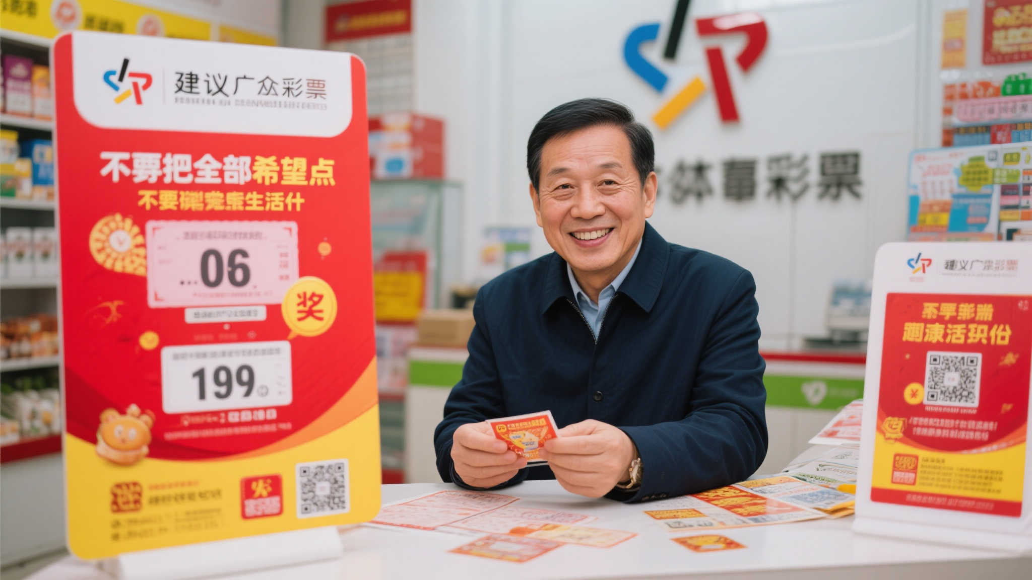 他还建议广大彩民，不要把全部希望寄托在彩