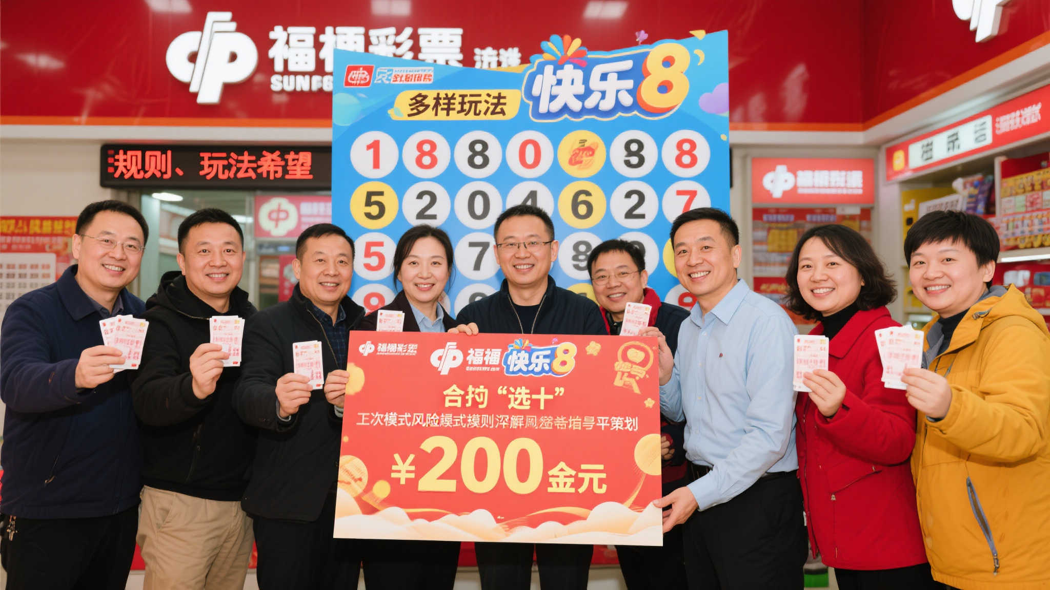 合买团队坚守号码,喜获福彩快乐8游戏34万大奖! 合买团队坚守号码,喜获福彩快乐8游戏34万大奖!