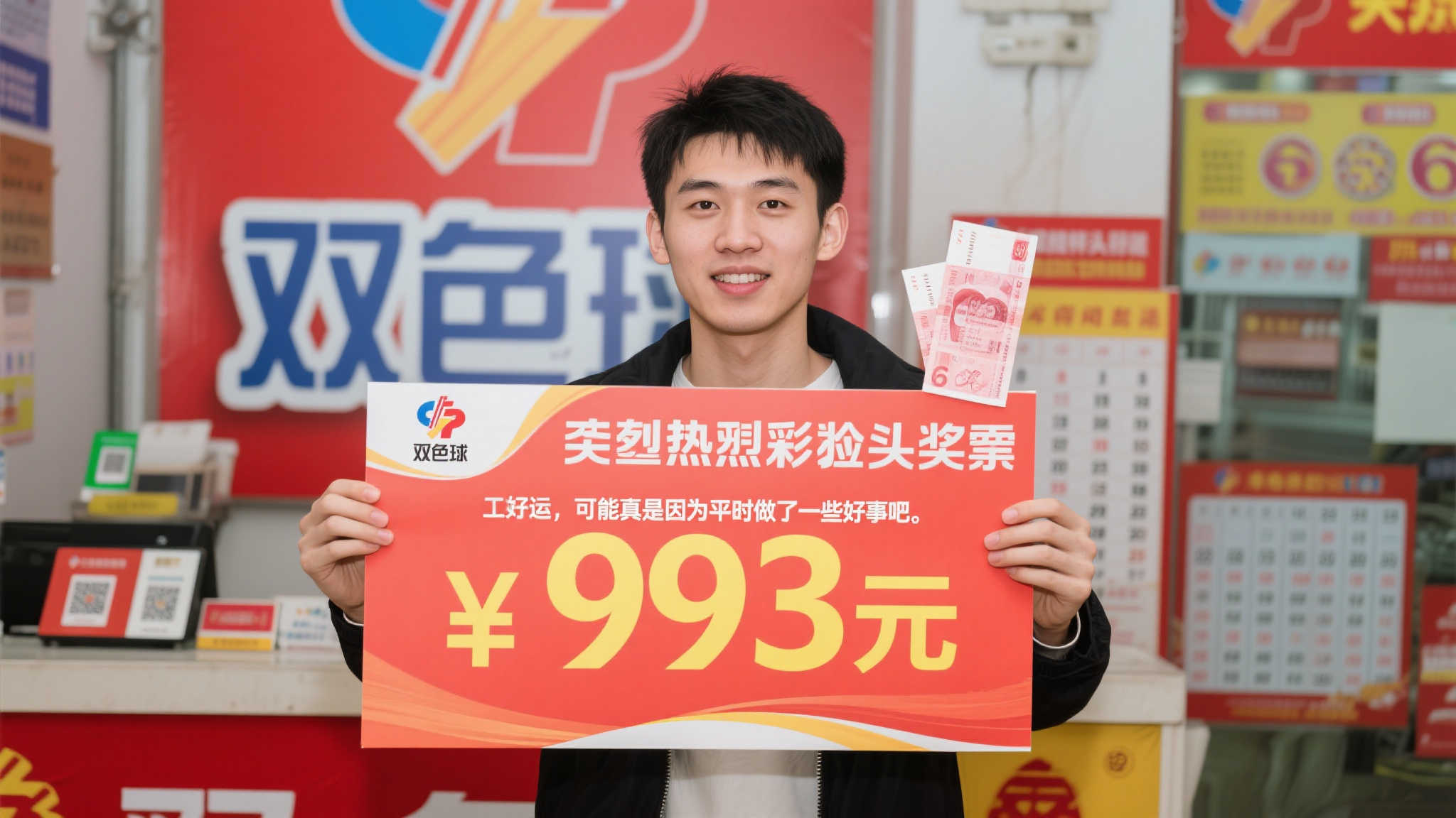 90后青年6元中双色球693万 热心公益获上天眷顾 这位90后小伙来自普通家庭,平日里工作勤